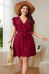 Summer Plus Size Ladies Deep V Party Dresses - ROUTINE FASHION
